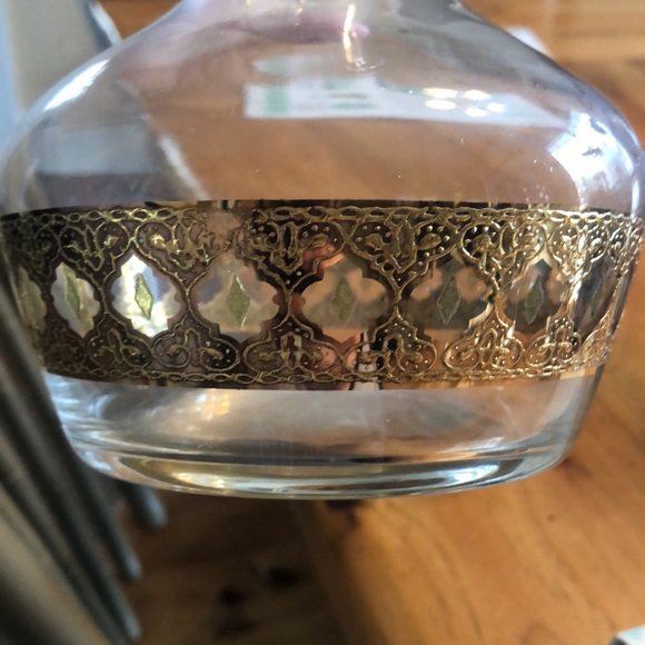 Culver glass mid-century cocktail/wine, decanter set with metal stand circa 1962 - Picture 7 of 7